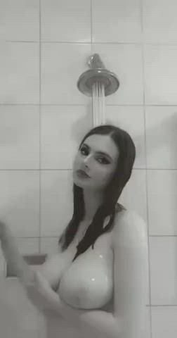 Big Tits Petite Shower Teen gif