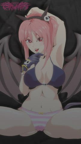 animation big tits cumshot ecchi hentai gif