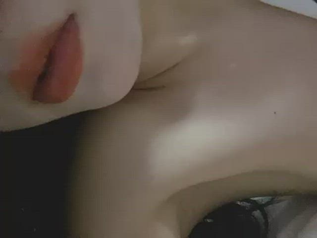 deepthroat dildo thick gif