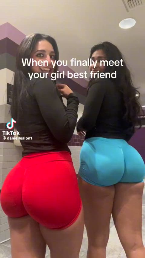 ass big ass brunette cute fitfemdom fitness gym muscles shorts thick gif