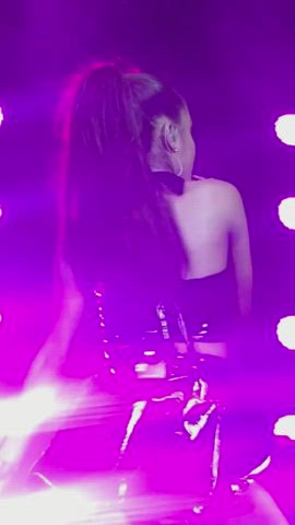 Teasing every guy in the crowd with those moves