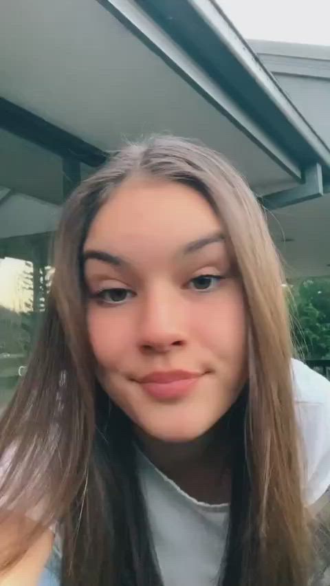 brunette dancing teen tiktok gif