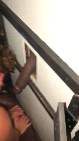 Having fun being a gloryhole slut wife! [VIDEO]