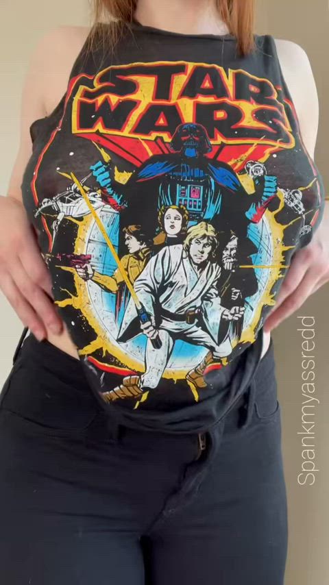 Enjoy my pale tits bouncing. This is the way