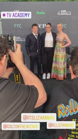 Dress Elle Fanning High Heels gif