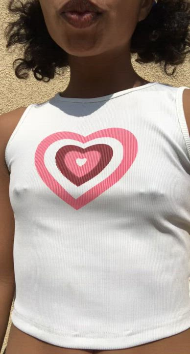 my neighbor def saw me flashing my tits ?