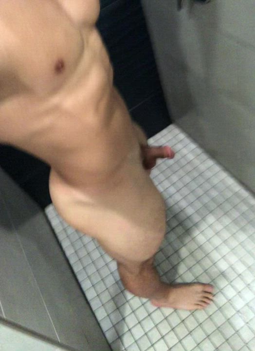 I left the gym shower door open for you
