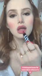 Celebrity Lips Madelaine Petsch gif