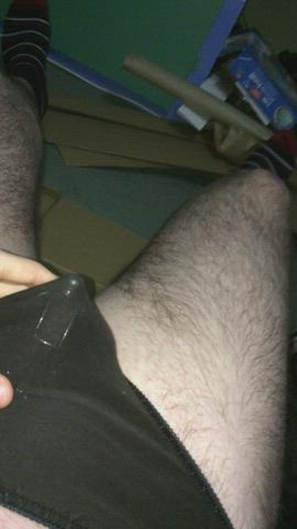 Locked and making a mess, clean up anyone? 💦🥵