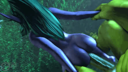 Big Dick Elf Standing Doggy gif