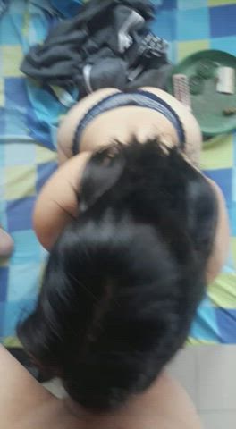 Amateur Couple Latina Submissive Sucking gif