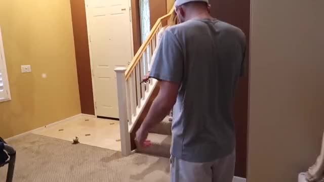 upstairs