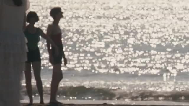 Hayley Atwell - Brideshead Revisited (2008) - playing on beach in old-timey swimsuit,