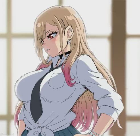 Marin being lewd, but cute