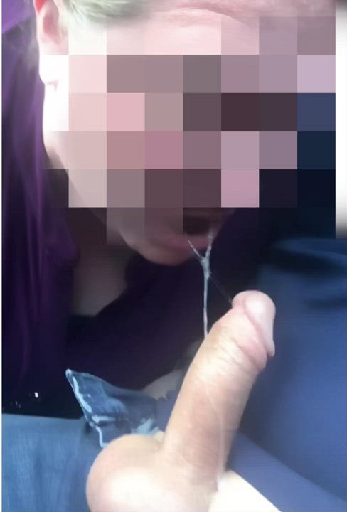 She almost never sucks her husband’s cock, but gives me the sloppiest blowjobs