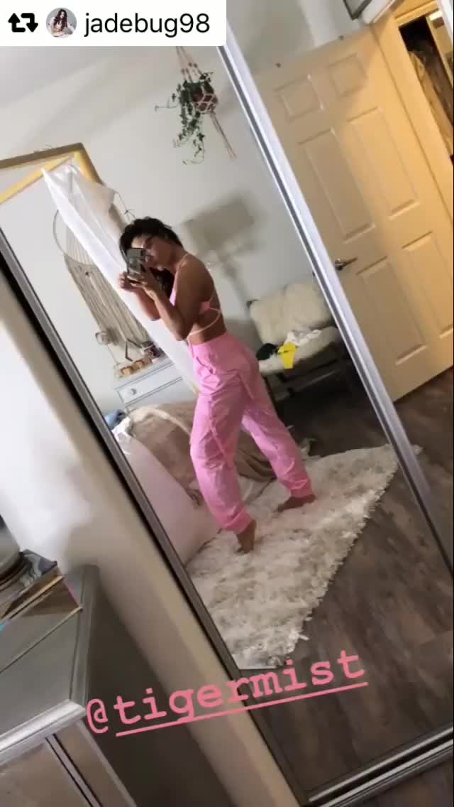 Jade chynoweth looking sexy in pink
