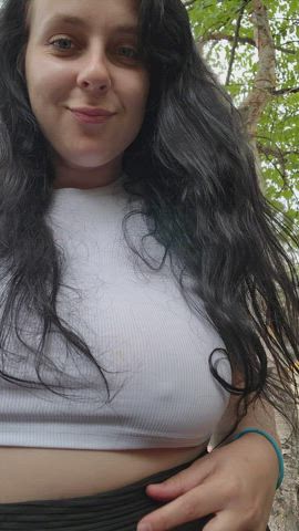 my tittie wanted to say hello?
