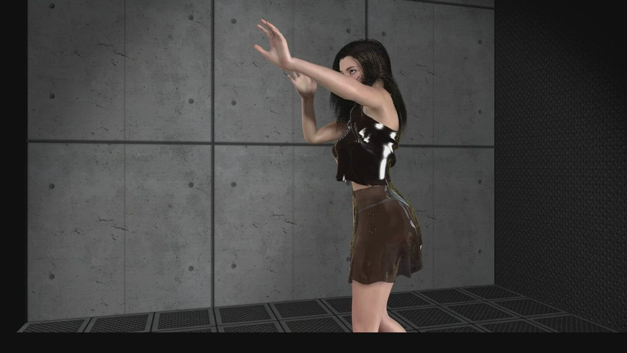 3D High Heels Skirt gif