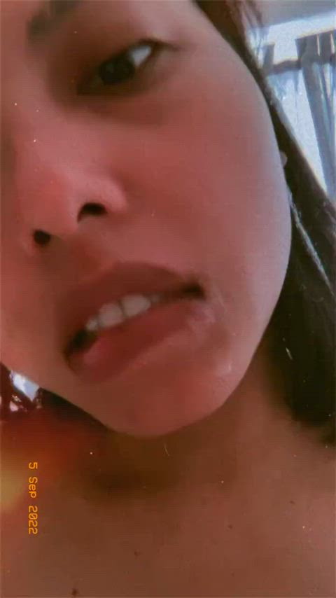 asian cumshot indonesian malaysian muslim teen tiktok gif