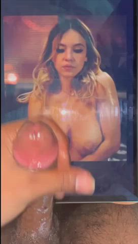 cock sydney sweeney tribute gif