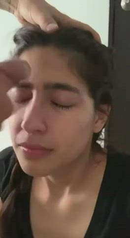 cumshot facial latina pov gif