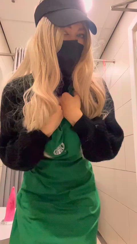 big tits public teen gif