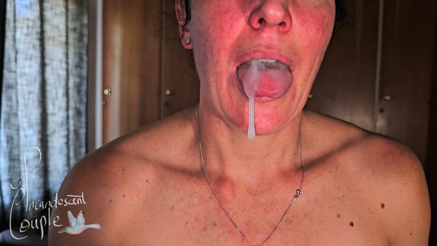 Starting the day with a little cum play is always a good idea