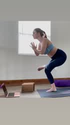 Pregnant Redhead Yoga gif