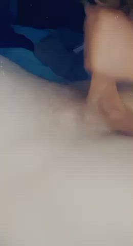 Hand job turns to blow job :)