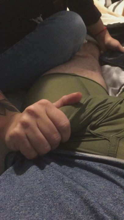 BWC Friends Handjob Masturbating gif