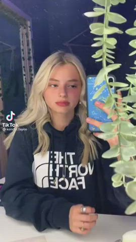 TikTok Tongue Fetish White Girl gif