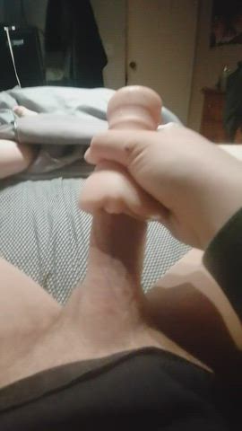I love fucking this tight cunt makes me wish it were a real pussy I could breed