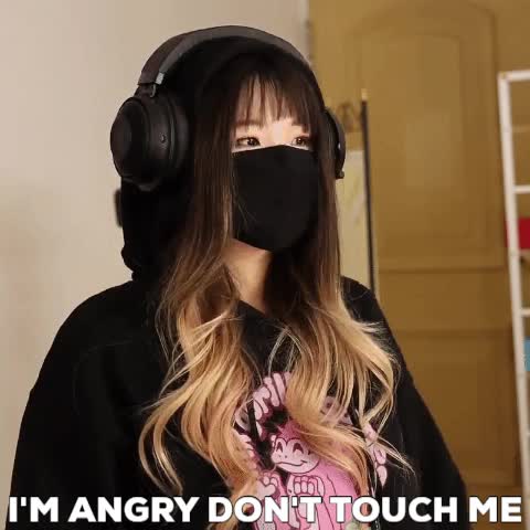 angry beat dont touch hachu hachubby korean no touching on the beat rap rapper streamer
