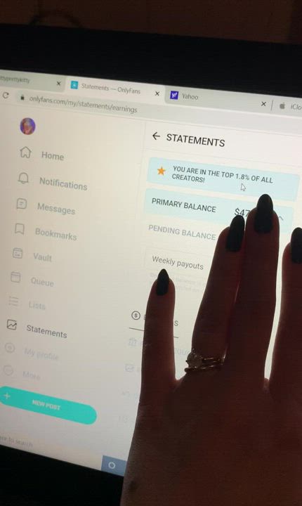 🥳 Woooww 🎉 we made it to the top 1.8% of all creators globally on Onlyfans!