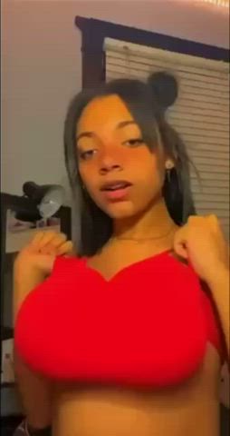 big tits tits titty drop gif