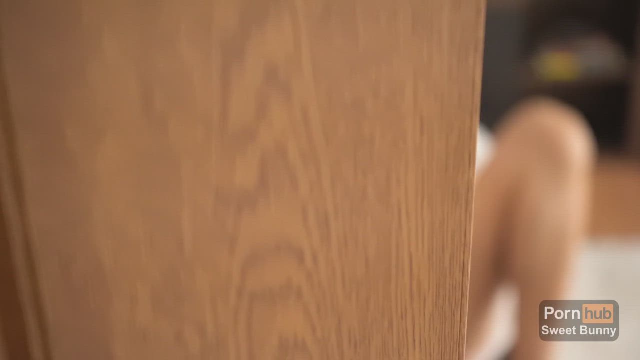 Sweet bunny get caught masturbating