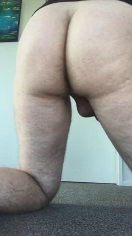 ass spread asshole balls gif