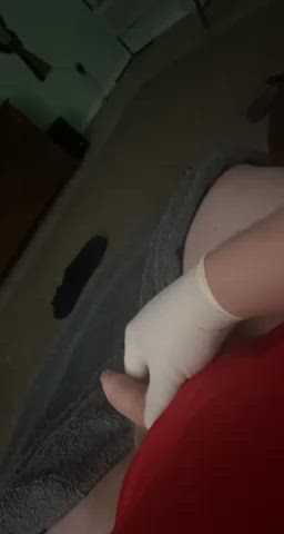 gay latex gloves uncut gif