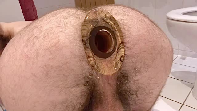 Gaped open fuck hole