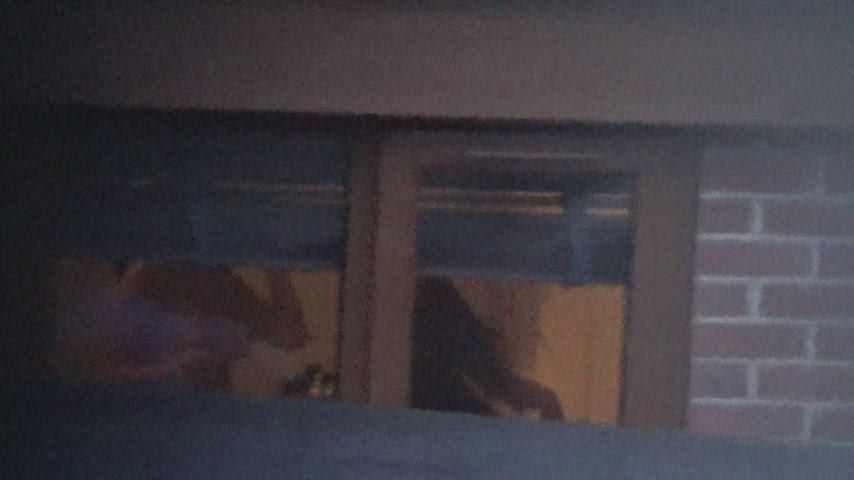 Big Tits Brunette Natural Tits Voyeur gif