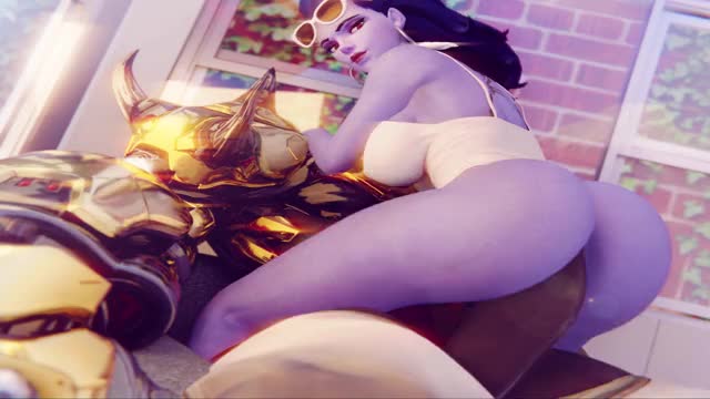 Widowmakers Cheeks get clapped by Doomfist