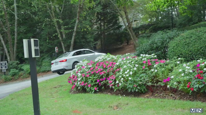Sneaking into his car...