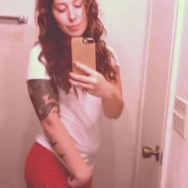 babe brunette model gif