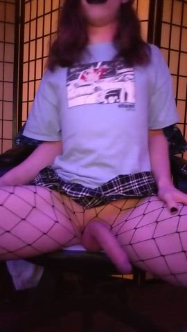 18 years old cock femboy fishnet skirt teen femboys gif