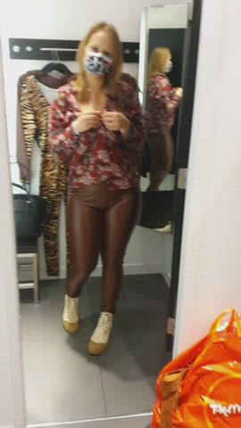 Well, sometimes I forget to close the door to the store fitting room. Kisses