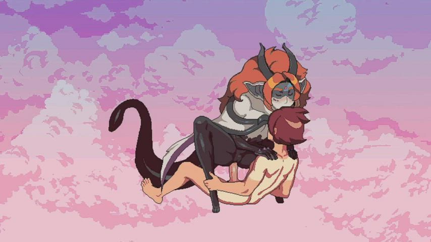 Animation Anime Cartoon Cowgirl Hentai Loop Monster Girl Riding Rule34 gif