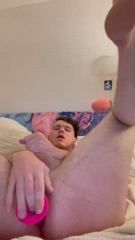 Playing with a toy