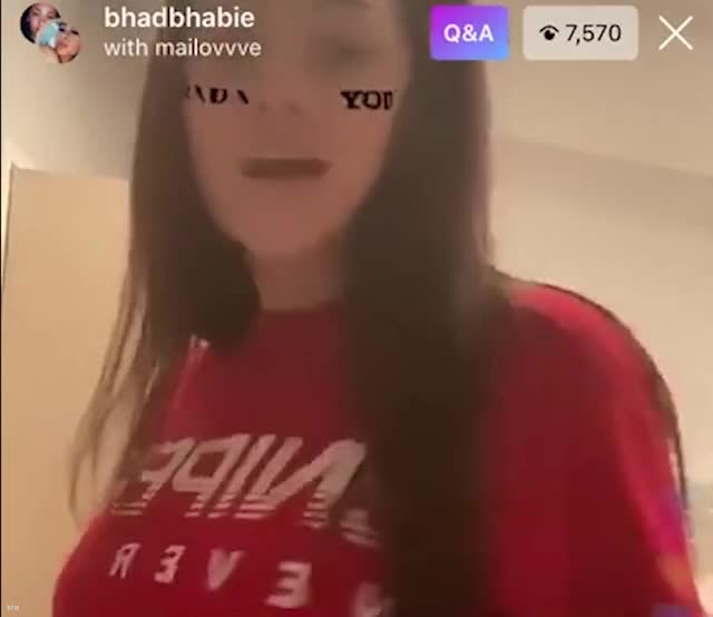 Danielle Bregoli (Bhad Bhabie) IG Live February 4th, 2020