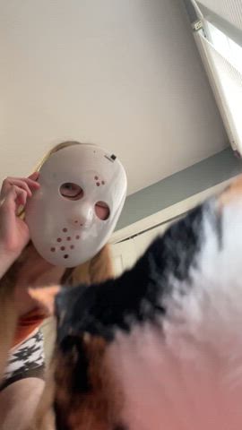 blonde cute halloween gif