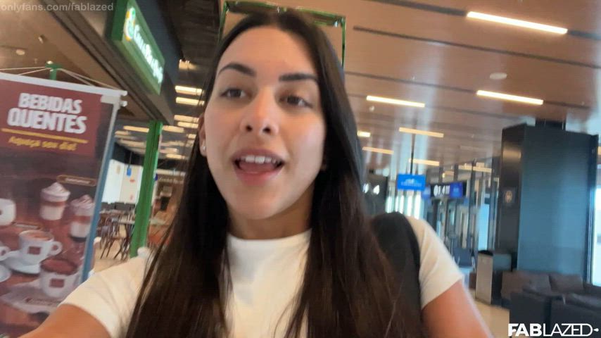 airplane bathroom big ass brunette dirty talk hotwife masturbating real sexy vlog